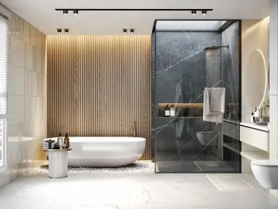 Bathroom Design 01 3D model