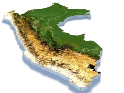 Peru Terrain Country 3D model