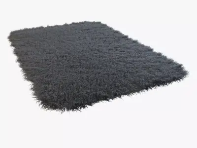 Tibetan sheepskin Dior gray 3D model