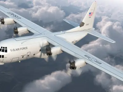  Lockheed C-130 Hercules US Military Transport Aircraft 