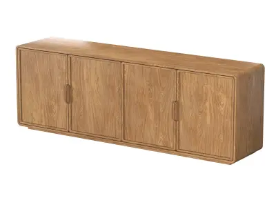 SANTIAGO 4-DOOR MEDIA CONSOLE 3D model