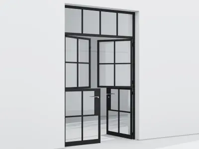 Aluminium door 248 3D model