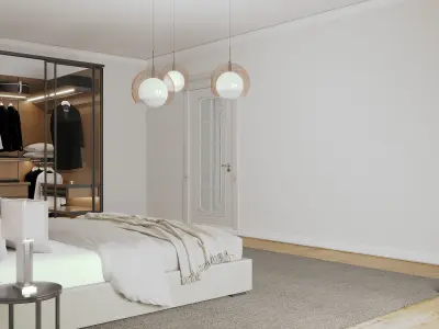 5-room interior 3D model