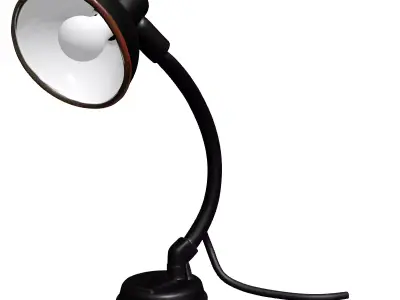 Modern Flexible Desk Lamp 3D Model Low-poly 3D model