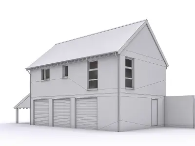 Townhouse 13 Low-poly 3D model