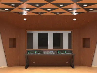  Empty Recording Studio Interior 