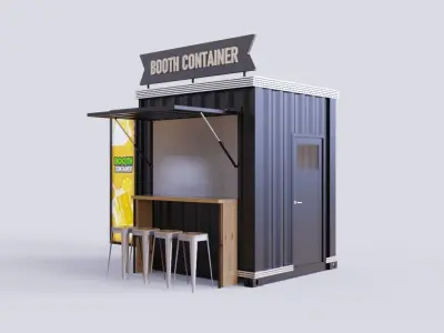 Booth Container 3D model