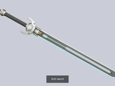 Scifi sword collection 3D Model Pack