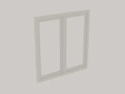 Plastic windows collection of 6 pieces 3D model
