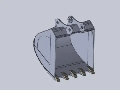Bucket Hitachi ZX330 Free 3D model