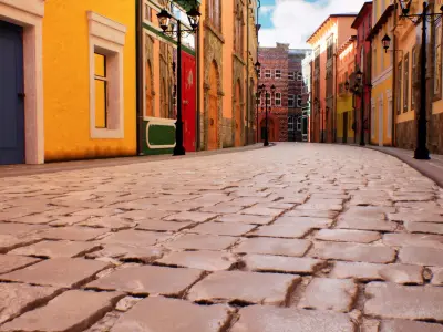 European City Street 3d Scene Low-poly 3D model