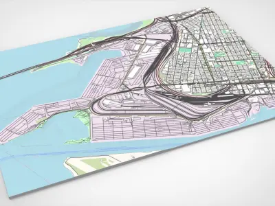 The Port of Oakland California  United States of America 3D model