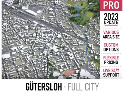 Gutersloh Low-poly 3D model