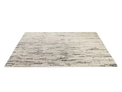 MORSE WOOL RUG Ivory Charcoal 3D model