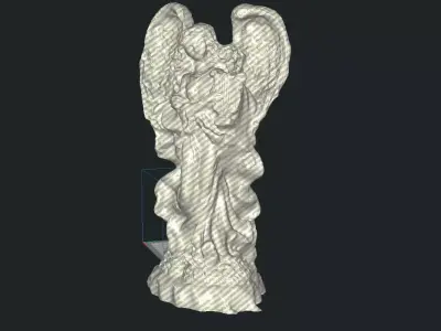 Angel statue 3D print model shop