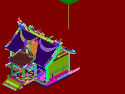 Game City - Building - Armor Shop 2701 3D model
