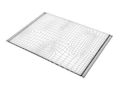 Siesta Rug Rectangular 3D model