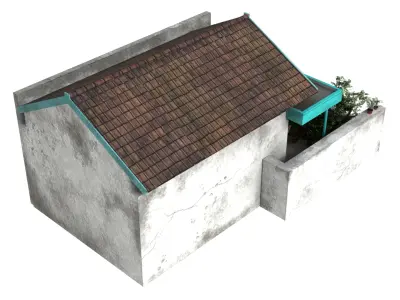 Indonesia Heritage House 1 Low-poly 3D model