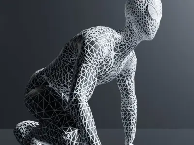 Amazing Spiderman 3d Model Low-poly 3D model