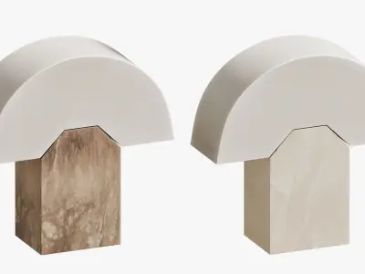 Edna Table Lamp in Tobacco by Simone and Marcel 3D model