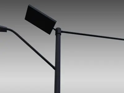 Street and Pedestrian Level Lighting 3D model