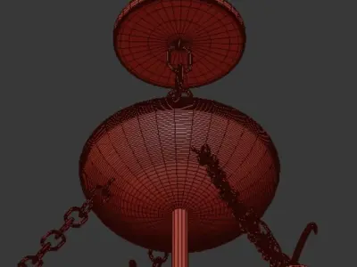 Currey Company Lighting Quantum Chandelier 3D model