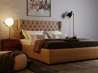 New classic Bed 3D model