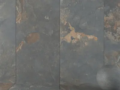 Stone Wall Tiles Kayah Rust 120x270 Set 2 Texture