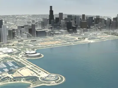 Chicago City 3D model