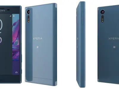 Sony Xperia XZ Forest blue 3D model