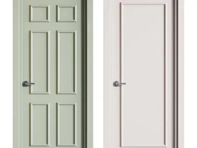 Modern entrance door 87 3D model