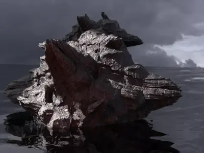 Alien Mothership Stranded 3D model