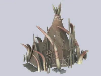 Orc house Low-poly 3D model buy