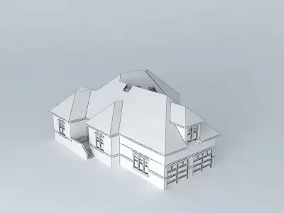 Beautiful Brick House Free 3D model