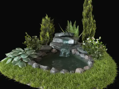 Alpine hill 3D model