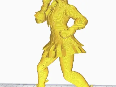 Street Fighter - Sakura 3D print model