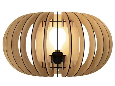 WALL LIGHT STL AND DXF FILES 3 3D print model