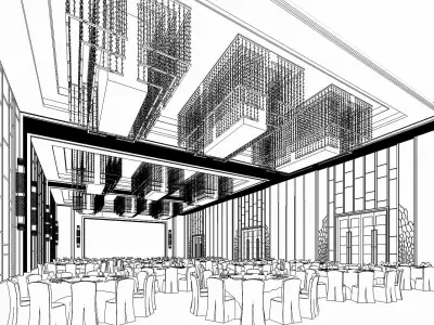 banqueting room 3D model