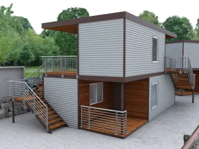 Recreation Center Houses  3D model