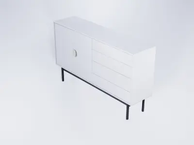 Bathroom Vanity Floor Cabinet 3D model