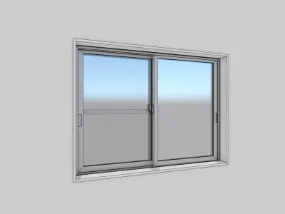 Japanese Window Draw 3D model