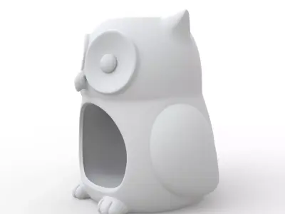 Owl Candle Holder 3D Print Model 3D print model