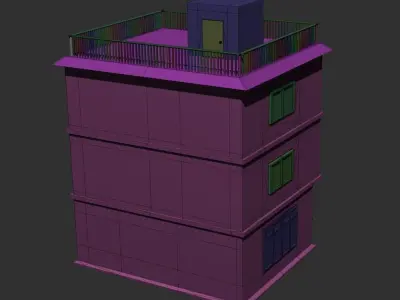 House 01 Low-poly 3D model