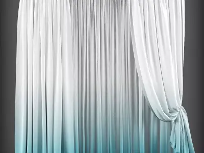 Curtain 3D model 136 Low-poly 3D model