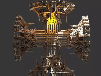 Cathedral kingdoms tower 1 3D model