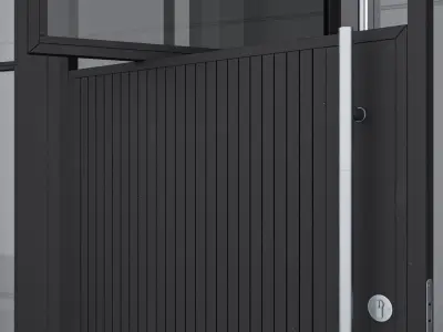 Aluminium door 254 3D model