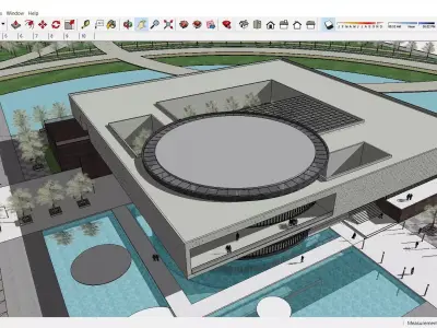 Sketchup Cultral Center F7 3D model