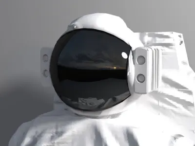 Astronaut suit Low-poly 3D model
