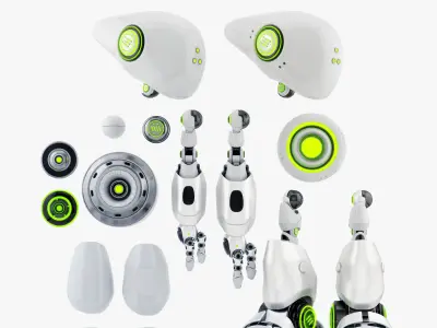 OCULUS Long Headed robot 3D model