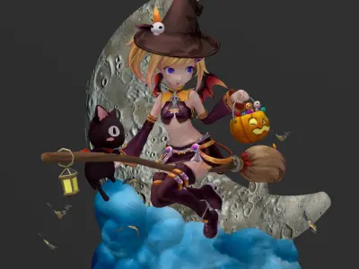 Little Witch 3D print model